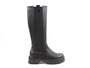 Heavenly Feet ZINNIA Womens Knee High Boots Black side view with block heel and synthetic upper.
