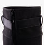 Heavenly Feet BRIANNA Womens Tall Boots Black detail view showing zip and upper material features.