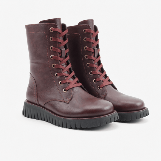 Heavenly Feet MARTINA5 Womens Ankle Boots Burgundy