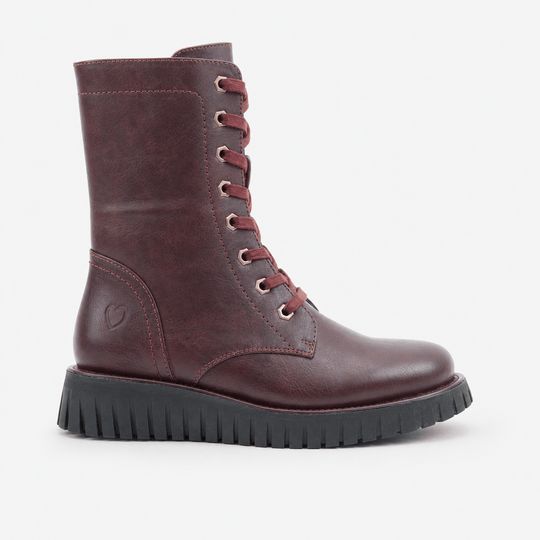 Heavenly Feet MARTINA5 Womens Ankle Boots Burgundy