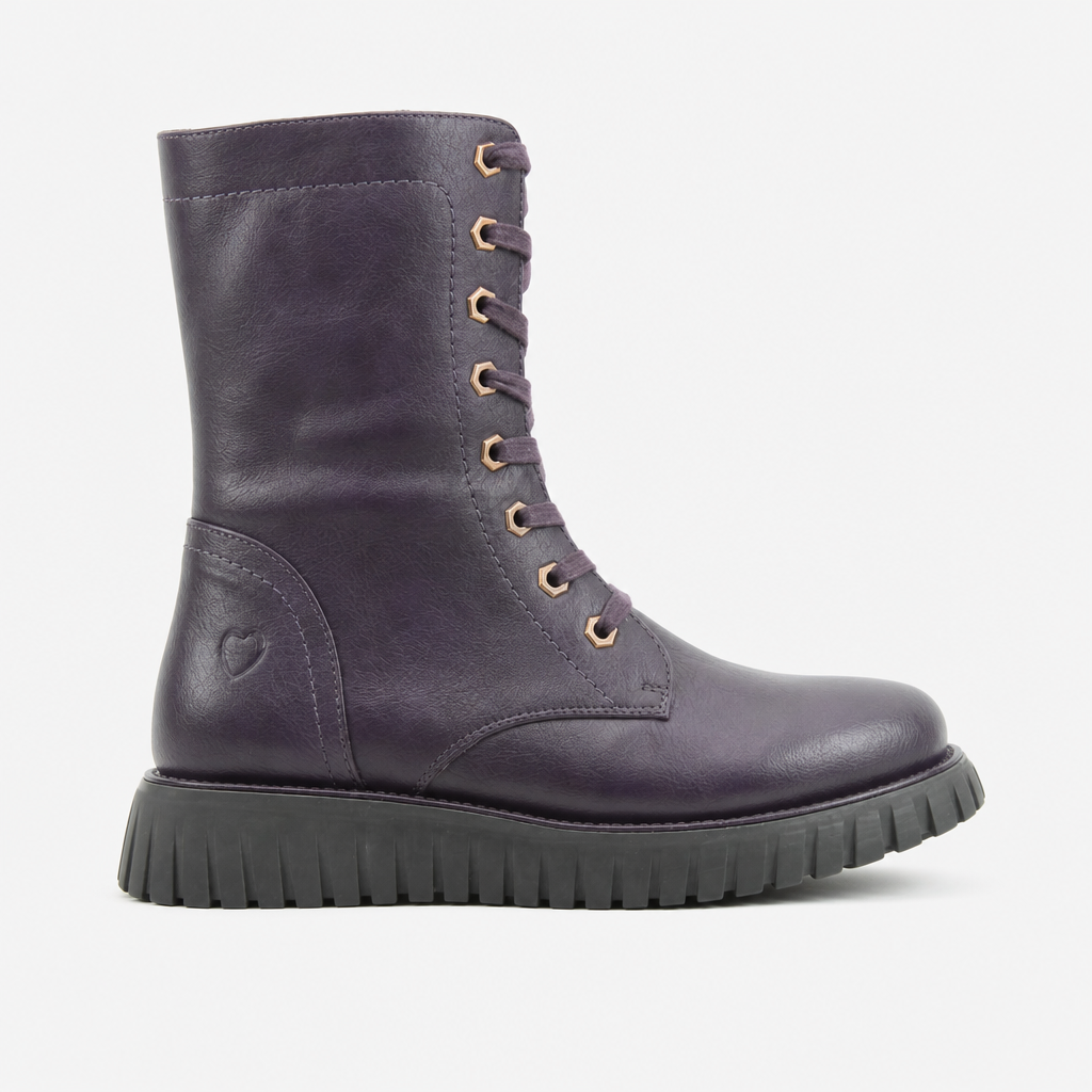 Heavenly Feet MARTINA5 Womens Ankle Boots Purple