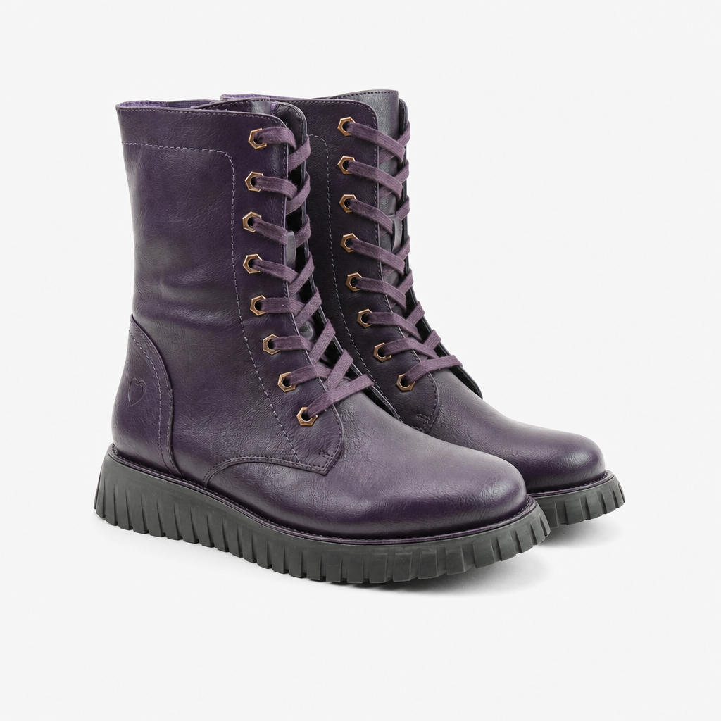 Heavenly Feet MARTINA5 Womens Ankle Boots Purple