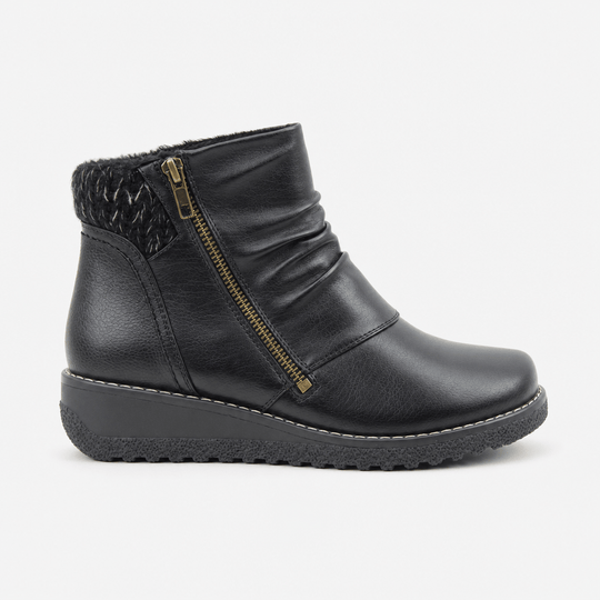 Heavenly Feet PERRY Womens Ankle Boots Black