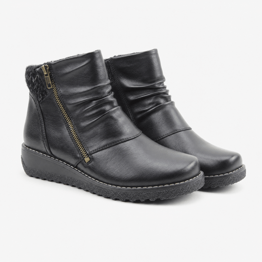 Heavenly Feet PERRY Womens Ankle Boots Black