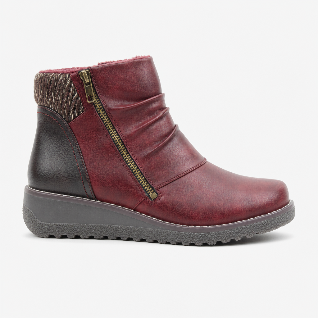 Heavenly Feet PERRY Womens Ankle Boots Ruby