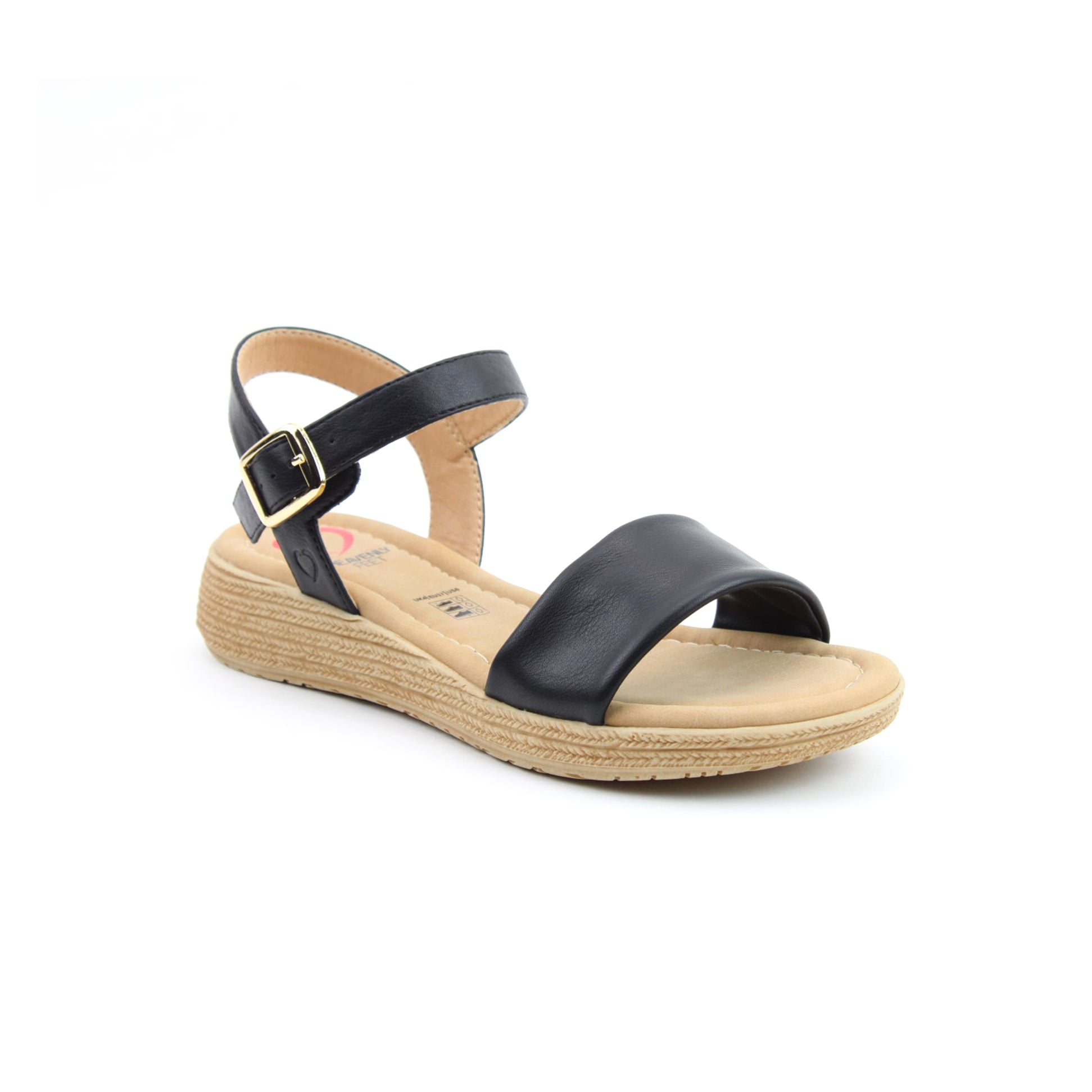 Heavenly Feet SARA Womens Platform  Sandals Black