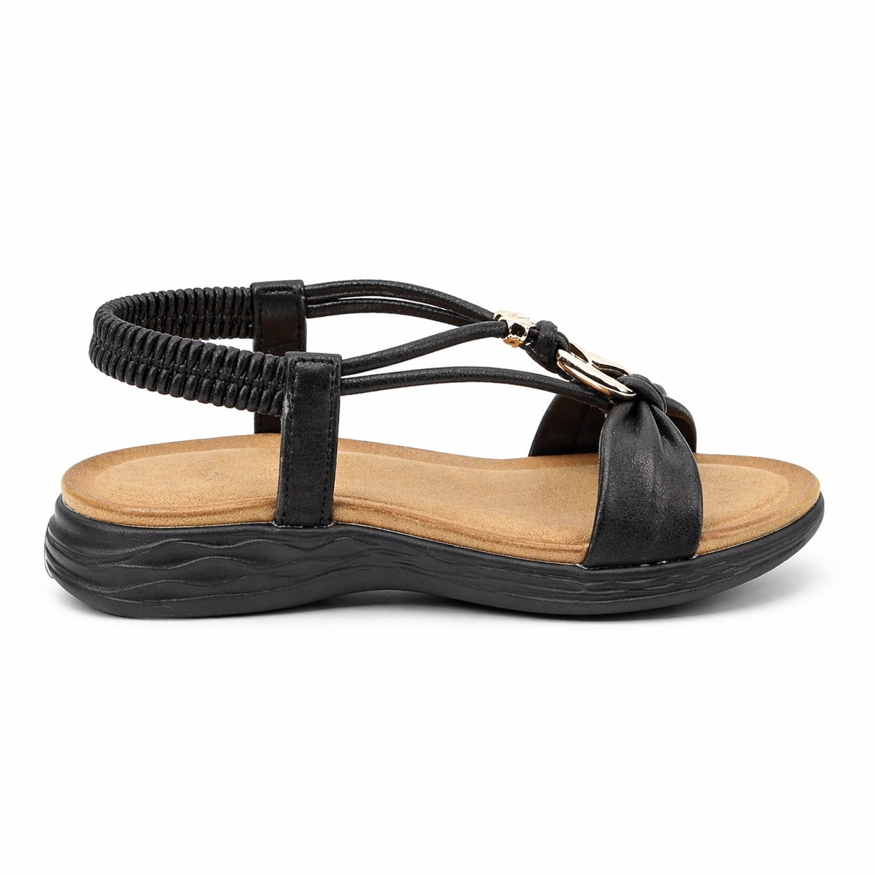 Heavenly Feet CHIME Womens Slingback Sandals Black