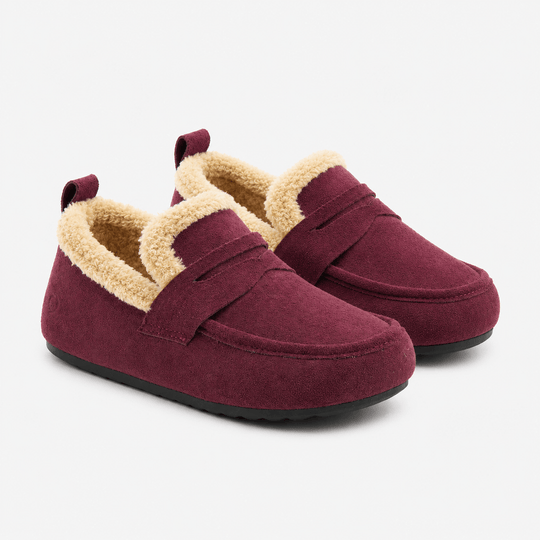 Heavenly Feet PEPPER Womens Full Slippers Burgundy