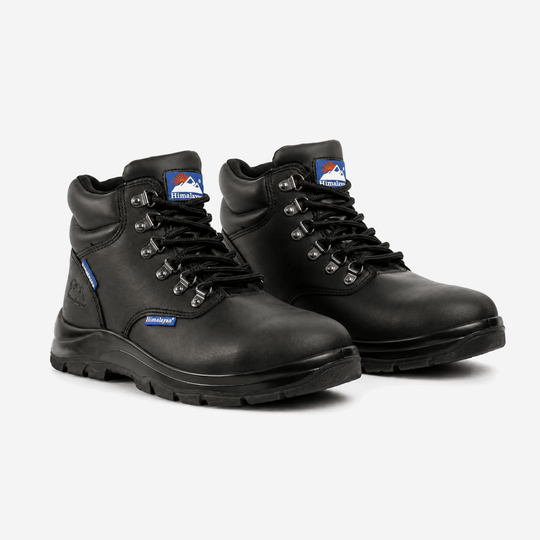 Himalayan 5220 Mens Waterproof Steel Toe Safety Boots Black