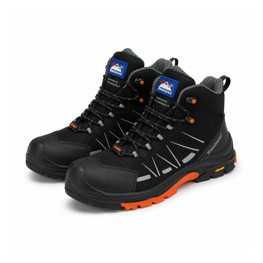 Himalayan 5602 Vibram Sports Unisex Composite Toe Safety Hiker Boots Black