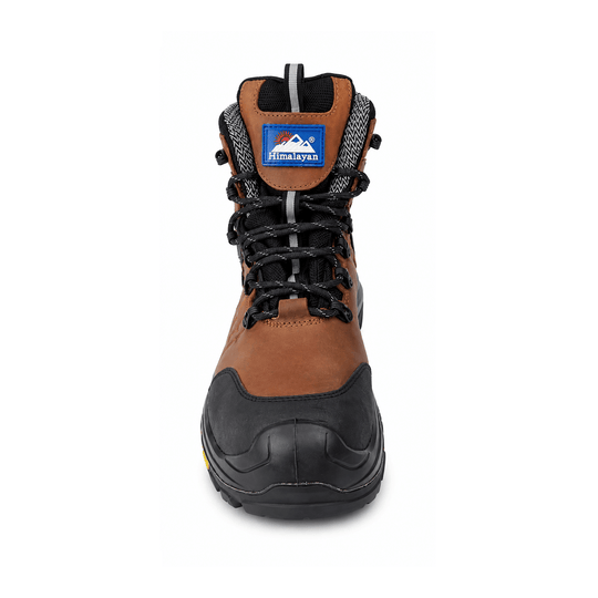 Himalayan 5802 Vibram Zipper Unisex Composite Toe Safety Boots Brown
