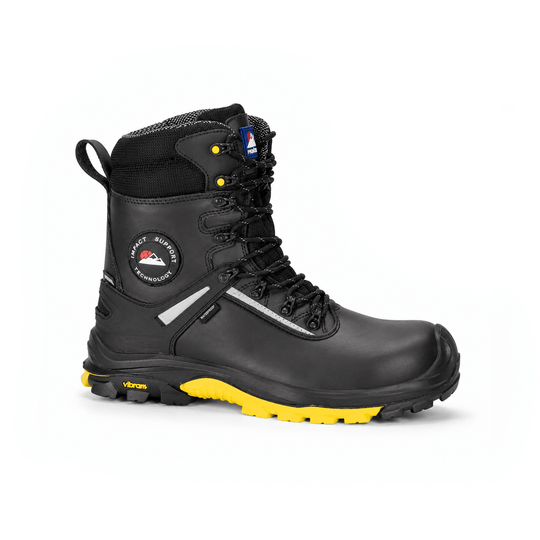 Himalayan 5803 Vibram Combat Unisex Composite Toe Safety Boots Black