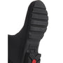Hunter ORIGINAL SHORT TARTAN Wellies Black sole view showing slip-resistant rubber design and embossed brand logo.
