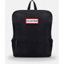 Hunter KIDS NYLON BACKPACK Black front view with zip closure and logo detail.