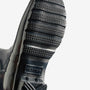 Hunter ORIGINAL SHORT Womens Wellies Navy Gloss bottom sole view with slip-resistant texture and logo.