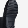 Hunter PLAY SHORT Womens Wellies Valtameri Blue sole view showing slip-resistant tread design.