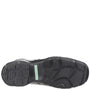 Hush Puppies BESPOKE SENIOR Boys Shoes Black bottom view showing rubber sole and traction design.