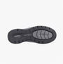 Hush Puppies TUCKER LACE Mens Lace Shoes Grey bottom view showing TPR sole with traction pattern.