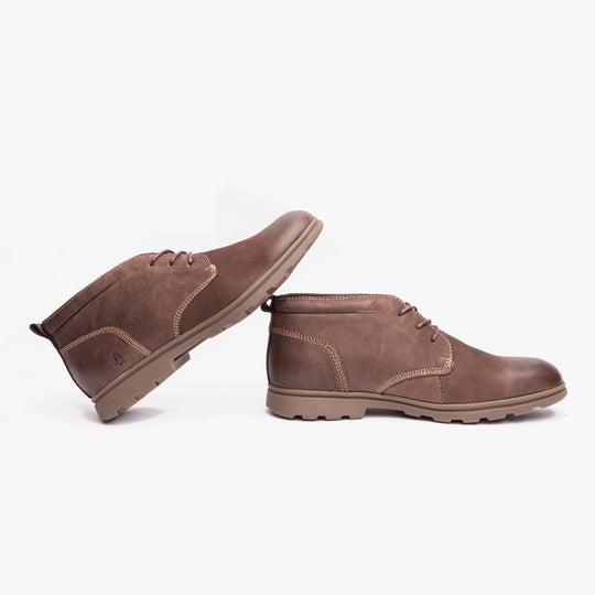 Hush Puppies TYSON Mens Boots Brown