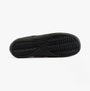 Hush Puppies AMBER JUNIOR Girls Leather School Shoes Black bottom view showcasing the textured sole.