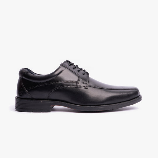 Hush Puppies BRANDON Mens Leather Formal Shoes Black