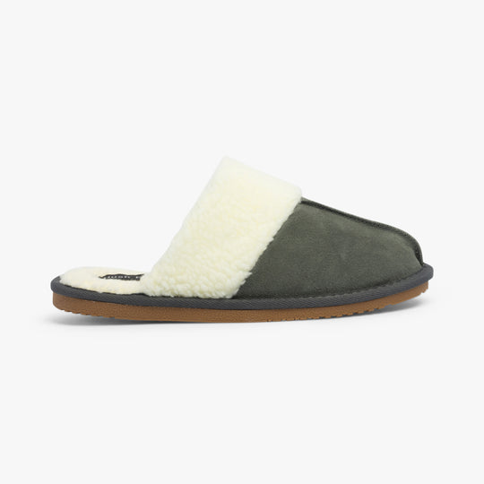 Hush Puppies ARIANNA Womens Suede Mule Slippers Grey