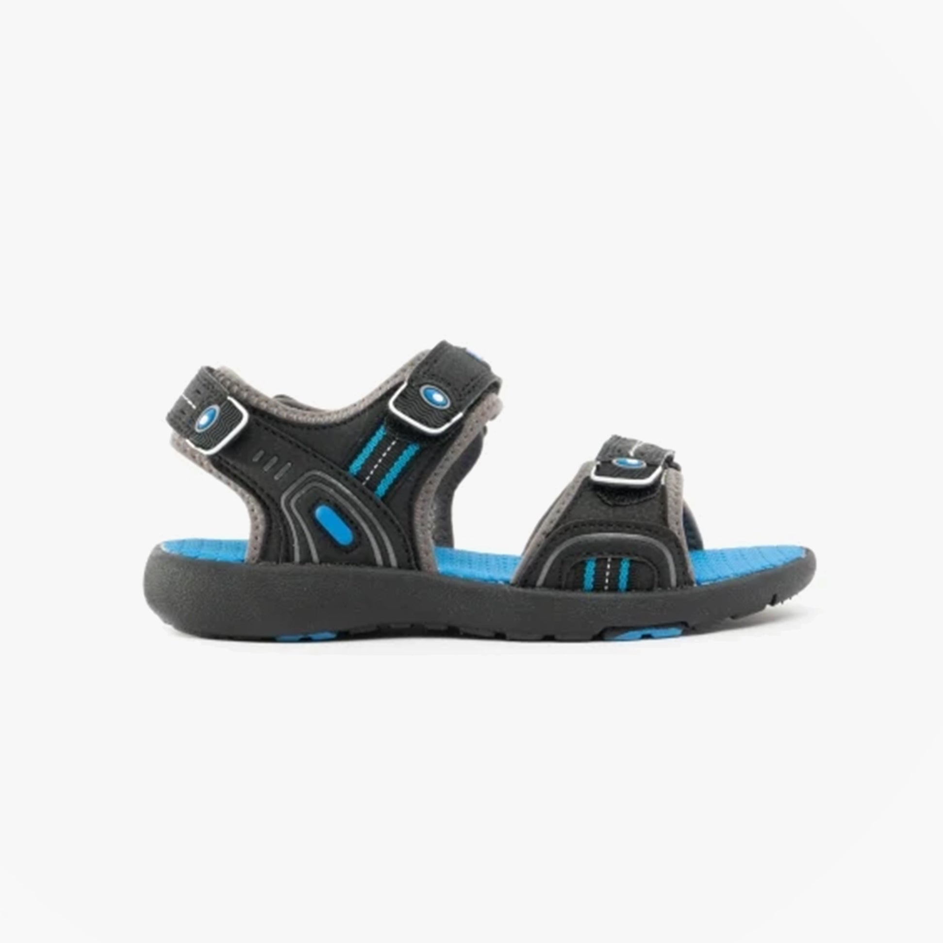 Hush Puppies MARIO Kids Touch Fasten Sandals Black