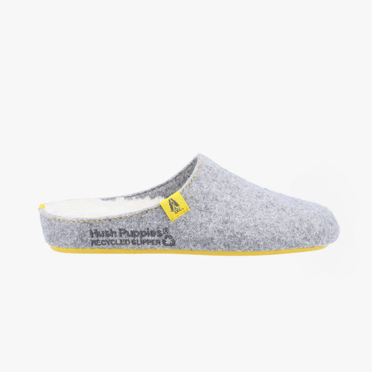 Hush Puppies THE GOOD SLIPPER Womens Recycled Mule Slippers Grey