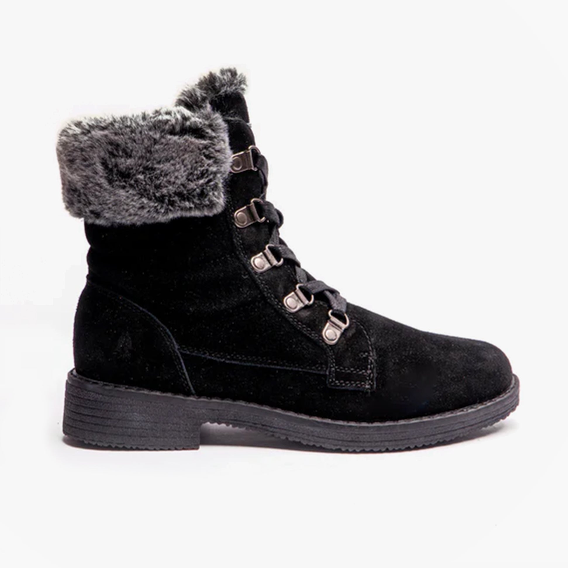 Hush Puppies FLORENCE Womens Leather Ankle Boots Black