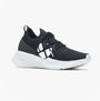 Hush Puppies 34074-58120 SPARK Womens Trainers Black side view, casual knit upper with EVA sole, lace-up design.