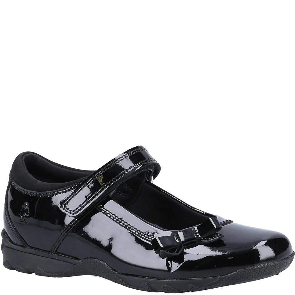 Hush Puppies CARRIE Girls Mary Jane School Shoes Black Patent