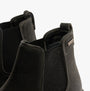 Hush Puppies PRESTON CHELSEA Mens Boots Black close-up view of texture and pull-on design features