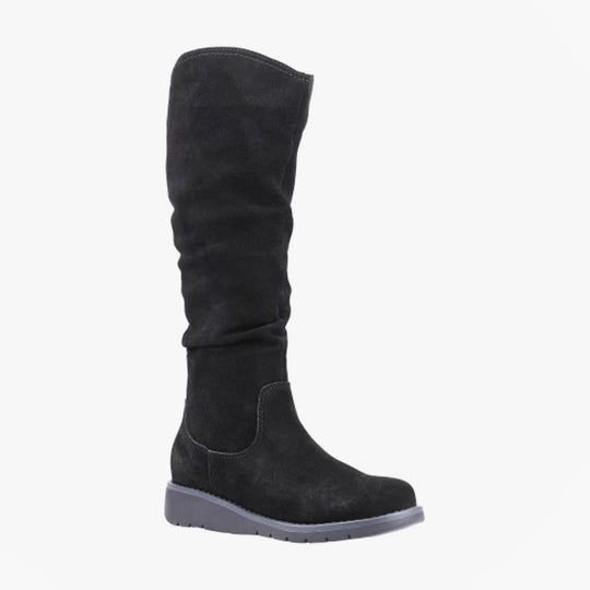 Hush Puppies LUCINDA Womens Suede Boots Black