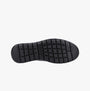 Hush Puppies TRENT Mens Shoes Black sole view showing flexible outsole design and tread pattern