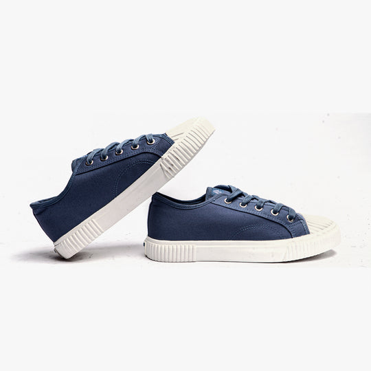 Hush Puppies BROOKE Womens Canvas Trainers Blue