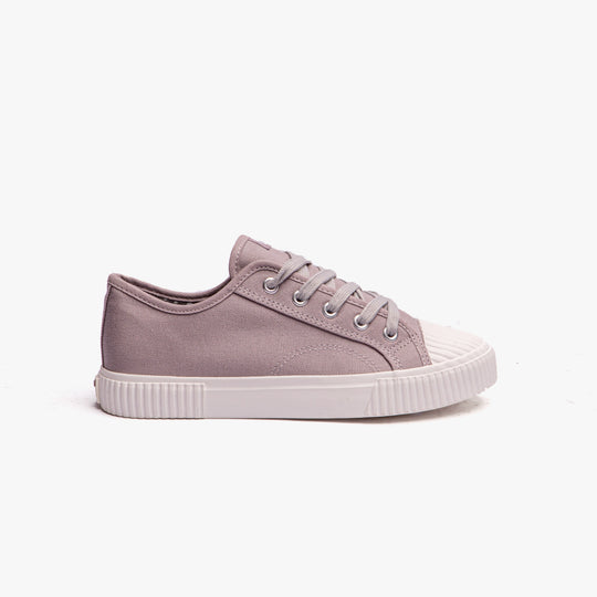 Hush Puppies BROOKE Womens Canvas Trainers Grey