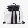 Hush Puppies MONA Womens Back Packs Beige front view showing drawstring closure and adjustable straps.