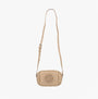 Hush Puppies AVELINE Womens Pale Yellow front view of clutch bag with adjustable long strap