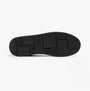 Hush Puppies ROBERT SNR Boys Shoes Black bottom view showing TPR sole with traction details.