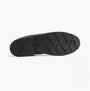 Hush Puppies OLIVER SNR Boys Shoes Black bottom view showcasing the TPR sole with traction patterns.