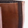 Hush Puppies ROWAN Womens Boots Brown detail view showing leather upper and elastic panel.
