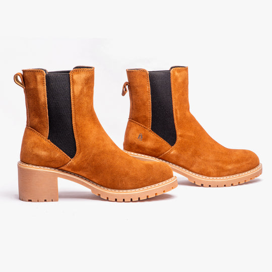 Hush Puppies FREDA CHELSEA Womens Ankle Boots Tan