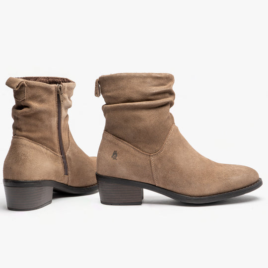 Hush Puppies IRIS Womens Ankle Boots Taupe