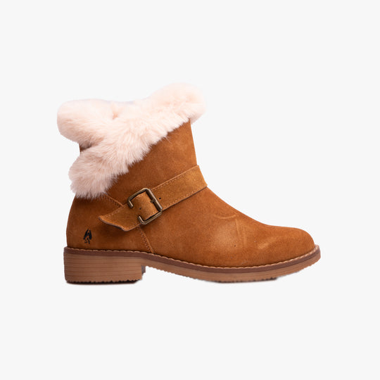 Hush Puppies HANNAH Womens Ankle Boots Tan