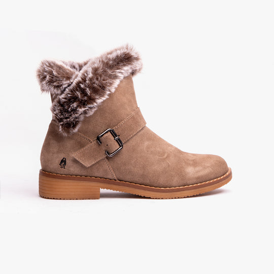 Hush Puppies HANNAH Womens Ankle Boots Taupe