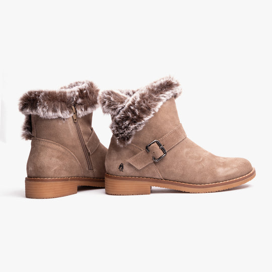 Hush Puppies HANNAH Womens Ankle Boots Taupe