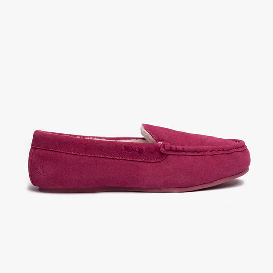 Hush Puppies ANNIE MOCCASIN Classic Womens Slippers Pink