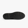 Hush Puppies MARCO Mens Shoes Black bottom view showing the tread pattern and EVA sole for comfort.