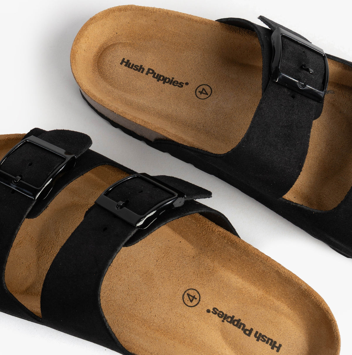 Hush Puppies BLAIRE Womens Cross Strap Sandals Black