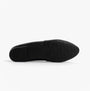 Hush Puppies LOLA Girls School Shoes Black bottom view showcasing the rubber sole and lightweight design.